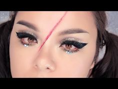 Easy Scar Makeup, Fake Scar Tutorial, Scar Sfx Makeup, Eye Scar Makeup Tutorial, Scar Makeup Look Tutorial, Halloween Makeup Scar Easy, Fake Scar Makeup, How To Do A Fake Scar With Makeup, How To Make A Scar With Makeup