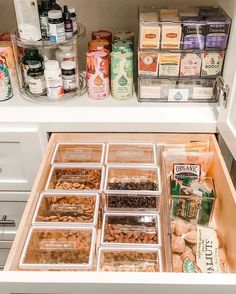 an open refrigerator filled with lots of food