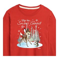 Disney Bambi - Christmas - Up To Snow Good - Toddler & Youth Long Sleeve Graphic T-Shirt - Celebrate the essence of Disney's Disney with officially licensed apparel featuring unique designs crafted exclusively by Hybrid Apparel. Each piece brings beloved characters, iconic imagery, and memorable moments to life, offering Disney fans a one-of-a-kind way to showcase their passion. Bambi Christmas, Pizza Tree, Christmas Pizza, Disney Boys, Tree Graphic, Christmas Truck, Kids Clothes Boys, Disney Christmas, Top Graphic Tees