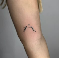 a tattoo on the arm of a woman