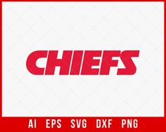 Chiefs Football Logo T-shirt SVG File for Cricut Maker and Silhouette Cameo Digital Download Football Wallpaper Iphone, Nfl Playoffs