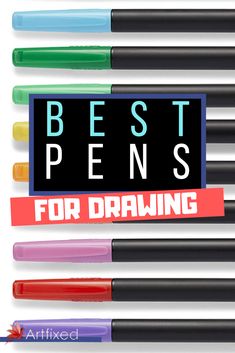 the best pens for drawing are in different colors