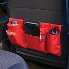 the back seat pocket holds cell phones and other items