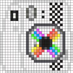 an image of a cross stitch pattern that looks like it has been made with squares