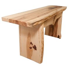 Live Edge Bench Live Edge Bench, Wood Dining Bench, Solid Wood Benches, Live Edge Furniture, Rustic Bench, Hickory Wood, Live Edge Wood, Wooden Bench, Reclaimed Barn Wood