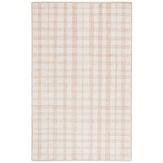 a beige and white checkered rug on a white background with an area rug in the middle