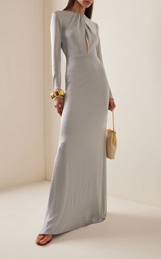 Dress Moda Operandi, Minimal Dress, Knit Maxi Dress, New Years Dress, Modest Wear, Evening Dresses Elegant, Maxi Knit Dress, Modest Fashion Outfits, Gorgeous Gowns