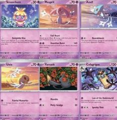 the pokemon card game has many different characters