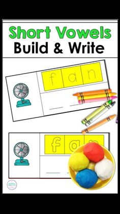 short o words build and write worksheet for kids to practice letter formation with