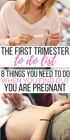 the first trimester to do list 8 things you need to do when you're pregnant