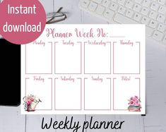 Monthly Planneroctober, November, December, Printable Template, Download Planner, Halloween Theme, Instant Download - Etsy Canada Printable Weekly Planner, Weekly Planners, Planner Templates, Weekly Planner Printable, Stay Organized, Staying Organized, Planner Template, Weekly Planner