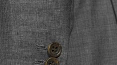 A classic light grey suit, refined to impress with its ultra-high-grade Super 150s fabric. This suit doesn’t need fancy patterns to earn respect, it does so with its subtleties of sophistication and quality. Functional sleeve buttons & half-canvas construction by default, full-canvas available in the additional options menu, when you click “Customize Now”. Tailored Gray Three-piece Suit For Office, Gray Tailored Three-piece Suit For Office, Classic Long Sleeve Suits With Button Cuffs, Fitted Gray Double Breasted Suit For Office, Tailored Luxury Suits, Gray Three-piece Suit For Workwear, Gray Three-piece Suit For Work, Elegant Three-piece Suit With Buttons For Office, Elegant Suit With Notch Lapel And Button Cuffs