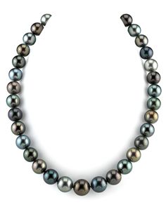 This beautiful 11-13mm Tahitian South Sea pearl necklace features rare and lustrous colors that are typical of all our unique multicolor strands. All pearls are hand-picked to ensure the highest quality possible, with colors ranging from copper, silver, blue, and purple. Our color selection guarantees that this pearl necklace will last for generations to come.

This necklace boasts AAA quality pearls with 'Very High luster, our highest grade available. Included with this item is a complementar Luxury Tahitian Pearl Necklace With High Luster, Tahitian Pearls Jewelry, Pearl Trend, South Sea Pearl Necklace, Multicolor Necklace, Tahitian Pearl Necklace, Pearls Jewelry, Golden South Sea Pearls, Black Pearls