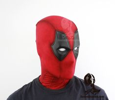 Deadpool 2 based mask. This new version replaces the old v2. This new shell incorporates many improvements. The ergonomics of the interior, the padding, the hood and the shape of the shell. A great mask with a great value for money. The fabric is matte red lycra, with a higher grammage. It has a built-in neck extension so you don't see any skin. We recommend the use of our helmet, so that the sweat does not pass into the mask, the helmet can be easily washed in the washing machine. You can find Deadpool 2, Movie Replica, Backyard Pool Landscaping, Deadpool Wolverine, Matte Red, Costume Mask, Bob Ross, New Version, Just Amazing