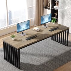 78.74" Two Person Desk