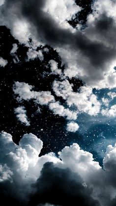 Wallpapers for iPhone 12 Pro and iPhone 12 Pro Max Clouds Wallpaper Iphone, Clouds And Stars, Clouds Wallpaper, Wallpaper Estetika, Iphone Wallpaper Sky, Night Sky Wallpaper, Cloud Wallpaper, Pretty Landscapes, Dark Wallpaper Iphone