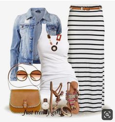 Tube Skirt Outfit, Skirt Diy, Mode Tips, Mode Hippie, Look Casual Chic, Maxi Skirt Outfits, Striped Maxi Skirts, Hiking Fashion, Winter Hiking