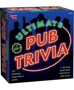 the ultimate pub trivia game is in its original box and it's ready to be played