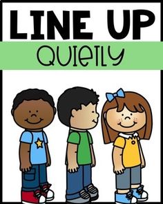 the line up poster is shown with three children