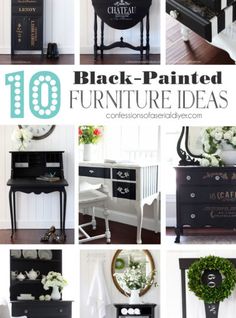 10 black painted furniture ideas for the home