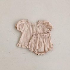 Baby Ruffled Blouse With Bloomer – Teeny Mini Me Cute Summer Bloomers, Beige Cotton Summer Sets, Beige Summer Cotton Sets, Beige Cotton Short Sets, Playful Short Bloomers For Summer, Cute Cotton Short Set For Summer, Playful Summer Short Bloomers, Cute Cotton Bloomers For Beach, Cute Ruffled Bloomers For Beach