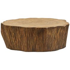 a wooden table that is made out of wood and has an oval shape on the top