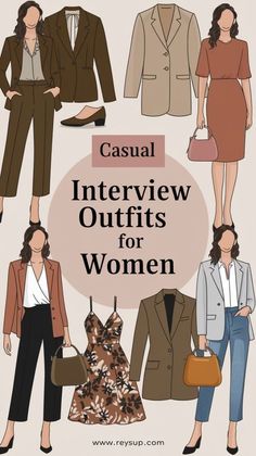 Elevate your office wardrobe for 2024 with our chic fall collection designed for the contemporary professional. Discover a range of effortlessly stylish outfits tailored to empower the modern working woman. From sleek blouses to impeccably fitted pants, each piece exudes individuality and sophistication. Embrace your unique style while projecting professionalism in every meeting and presentation. #fallfashion #autumnstyle #cozyoutfits #sweaterweather #fallvibes #ootd #fallcolors #fallwardrobe Power Interview Outfit, Job Hunting Outfit For Women, Us Embassy Interview Outfit, Fall Interview Outfits Women, Fall Interview Outfit Casual, Outfits For The Office Women, Female Interview Outfit, Interview Outfit Fall, Interview Outfit Women Fall