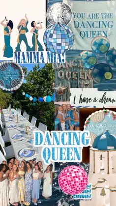 Birthday Party At Beach, Mama Mia 17th Birthday Party, Abba Birthday Party Ideas, Abba Themed Party, Abba Party, 17th Birthday Party Ideas, Seventeenth Birthday, 17th Birthday Ideas, Sweet 17