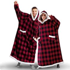 Season:Winter,Fall; Fabric:Fleece; Sleeve Length:Long Sleeve; Gender:Couple's,Women's; Closure:Lace Up; Nightwear Style:Hoodie Blanket,Wearable Blanket,Nightgown,Pajamas; Style:Oversized,Comfort,Plush; Elasticity:Micro-elastic; Occasion:Home,Club,Christmas,Party; Age Group:Adults; Function:Gift; Pattern:Pure Color,Grid / Plaid; Design:Pocket; Neckline:Hoodie; Length:; Feel of Sensation:Gender Neutral; Fit US Size:null; Fit UK Size:null; Fit EU Size:null; Print Type:Other Prints; Bust:; Sleeve Le Oversized Blanket, Blanket Sweater, Hoodie Blanket, Silky Dress, Winter Hoodies, Sweatshirt Women, Wearable Blanket, Hooded Blanket, Samoa