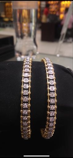 Caratlane Jewellery Bangles, Unique Bangle Designs Gold, Bangles Jewelry Designs Diamond, Stone Bangles Gold Designs, Diamond Bangle Design, Diamond Bangles Designer Latest, Stone Bangles Gold, Diamond Bangles Design