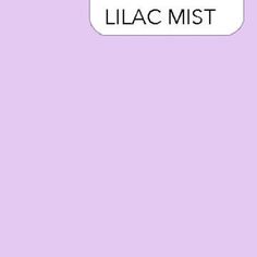 a purple background with the words lilac mist in black and white text on it