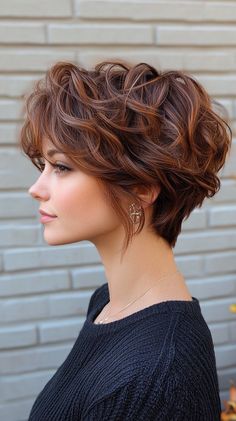 💇‍♀️✨ Salon-Worthy Short Layered Curly Hair Short Layered Haircuts | Glamorous Revolution 🎭 Hair Toturial, Short Layered Haircuts For Women, Short Layered Curly Hair, Layered Haircuts For Women, Layered Curly Hair, Curly Hair Short, Hair Maintenance Tips, Victorian Hairstyles