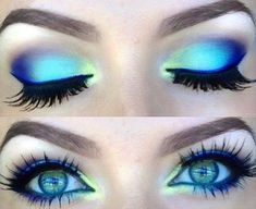 Blue Makeup Hooded Eyes, Navy Eye Makeup, Makeup Hooded Eyes, Light Blue Eyes, Hooded Eye Makeup, Makeup Guide, Perfect Eyes, Hooded Eyes, Eye Makeup Tips