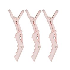 These heavy-duty designed crocodile clips are a hair stylists most essential tool. Perfect for holding large hair sections in place during coloring, cutting or styling. Work with wet or dry hair of all types. Ergonomic finger rests help stylists work quickly, without fumbling as they move these clips around in a clients hair. Perfect for at home styling as well! Gender: 3550Women. Pink Hair Accessories, Blow Dry Hair, Metal Spring, Hair Stylists, Hair Rollers, Blow Dry, Christmas Wishlist, Styling Tools, Dry Hair