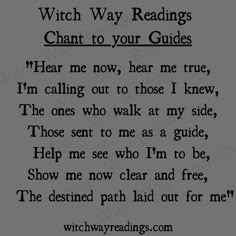 Chants For Witches, Self Love Chant, Witchy Chants, Witch Chants, Witch Prayers, Dream Walking, Love Chants