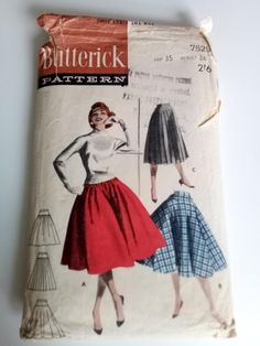 an old pattern for a women's skirt