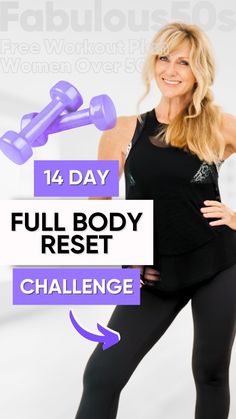 Ready for a total body transformation? Join me in the 14 Day FULL BODY RESET CHALLENGE! Whether you're a beginner or a fitness enthusiast, this challenge has something for everyone - check these at-home exercises and join Fabulous50s exciting fitness challenges! Let's level up our fitness game together! Reset Challenge, Best Full Body Workout, Fabulous 50s, Free Workout Plans, Wellness Board, Easy Fitness, Standing Workout, Full Body Training