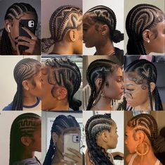 Simple And Classy Hairstyles, Cornrows For Black Women Natural Hair, Simple Protective Hairstyles For Natural Hair, Really Curly Hair, Braiding Your Own Hair, Short Box Braids Hairstyles, Braided Hairstyles For Black Women Cornrows, Quick Natural Hair Styles