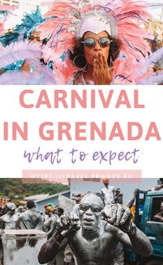 carnival in grenada with text overlay that reads carnival in grenada what to expect