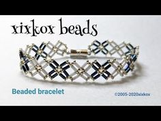 the beaded bracelet is made with various beads