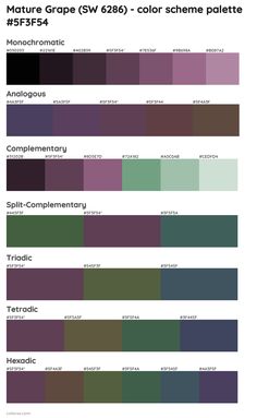 the color scheme for blackberries and other colors