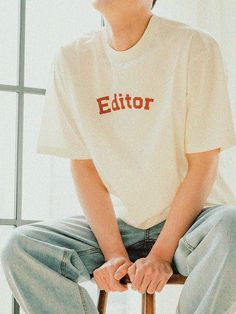 Editor's NotesNORD STUDIO's basic and versatile t-shirt with a lettering graphic on the front.- Pullover closure- U neckline- Durable cotton fabric- Lettering print on the front- Versatile itemMeasurements(in.)M(2)/L(3)- Total length: 28.54 / 28.74 in.- Shoulder: 21.06 / 22.24 in.- Chest: 23.03 / 24.60 in.- Sleeve: 9.25 / 9.44 inModel info Man -  Height: 6'00 Fitting size LComposition & Care- 100% Cotton- Please check the labelDesigner- by NORD STUDIO Tshirt Product Photography, A Lettering, Graphic T Shirt, Graphic Tshirt, Cotton Fabric, Off White, Top Outfits, Mens Outfits, T Shirt