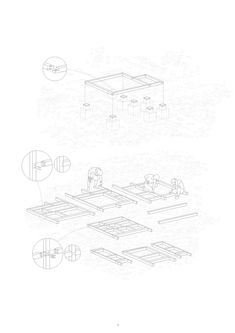 the diagram shows how to build a table for two people