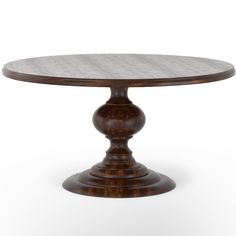 Magnolia Dining Table, Dark Oak - Modern Furniture - Dining Table - High Fashion Home Nook Furniture, Eating Nook, 60 Round Dining Table, Orb Chandelier, Round Wood Dining Table, Wood Pedestal, Table Sets, Dining Nook, Solid Wood Dining Table