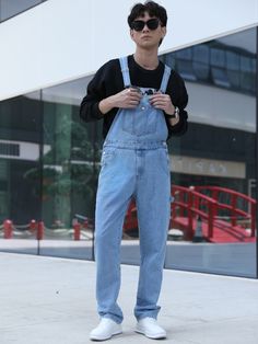 Jumpsuit Outfit Men, Overalls Men Fashion Aesthetic, Guy Overalls Outfit, Male Overalls Outfit Aesthetic, Male Overalls, Men’s Denim Overalls Outfit, Denim Dungaree