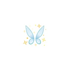 a blue butterfly with stars on it's wings