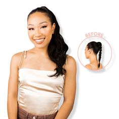 Jordynn Pony -  HI, I'M JORDYNN! Meet Jordynn, INSERT NAME HERE's 18 inch clip-in ponytail extension (AKA your favorite girl next door). She's super lightweight and her casual layered curls make her the ideal pony to wear all day every day. She will completely transform your look in less than 30 seconds.    Benefits     Hair that looks & feels like it's really yours - The INH team is dedicated to making soft & high quality hair that looks and feels like your own. Ready to wear - These pre-styled Clip In Ponytail Extensions, Layered Curls, Clip In Ponytail, Ponytail Hair Extensions, Thicker Hair, Hair Brands, Ponytail Extension, Hair Routines, Volume Hair