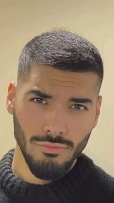 Short Hair Ideas For Men, Buzz Cut Mens, Beard Taper, Buzzcut Men, Buzz Cut With Beard, Crew Cut Hair, Buzz Cut Styles, Very Short Hair Men, Crew Cut Haircut