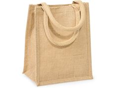 a jute bag on a white background