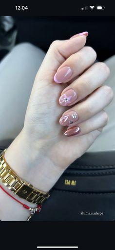 Nails Con Relieve, Daisy Nails, Summery Nails, Basic Nails, Short Acrylic Nails Designs, Pink Acrylic Nails, Pretty Acrylic Nails